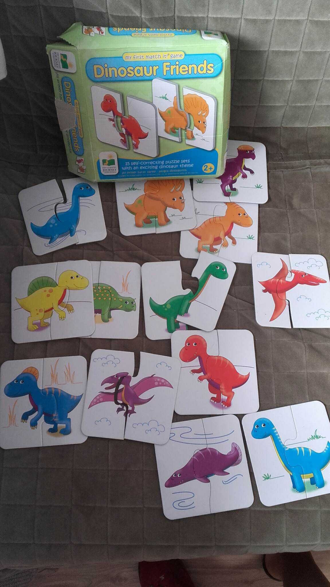 Puzzle dinozaury 2 latka 13 szt.