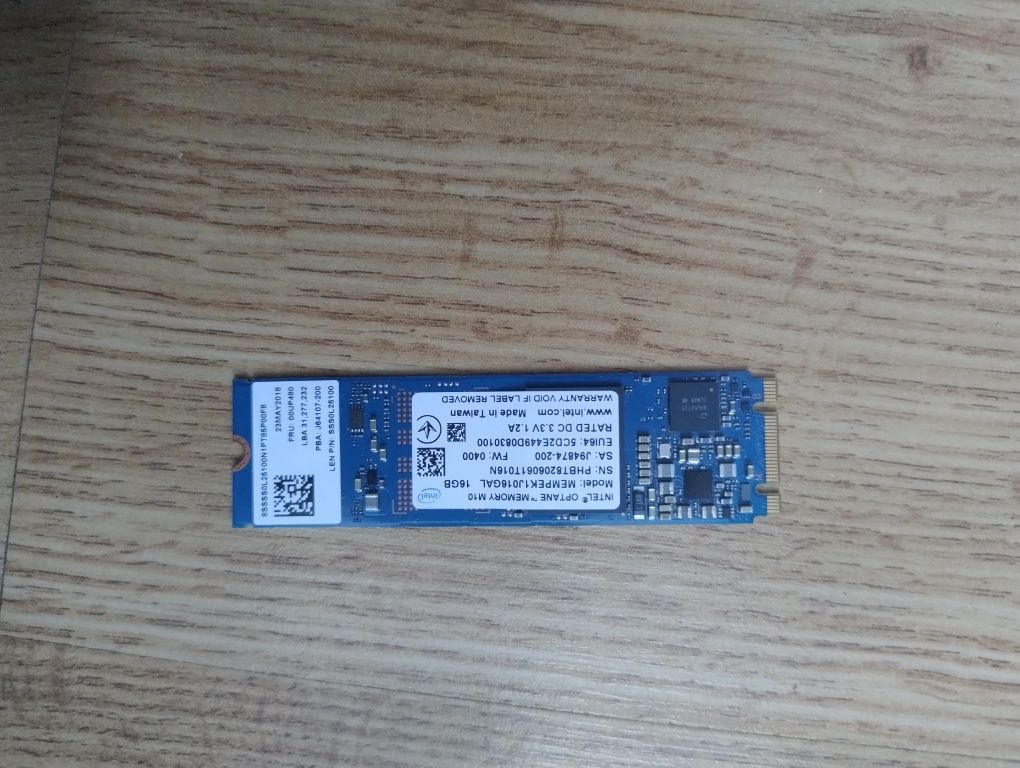 Pamięć SSD intel optane mempek1j016ga