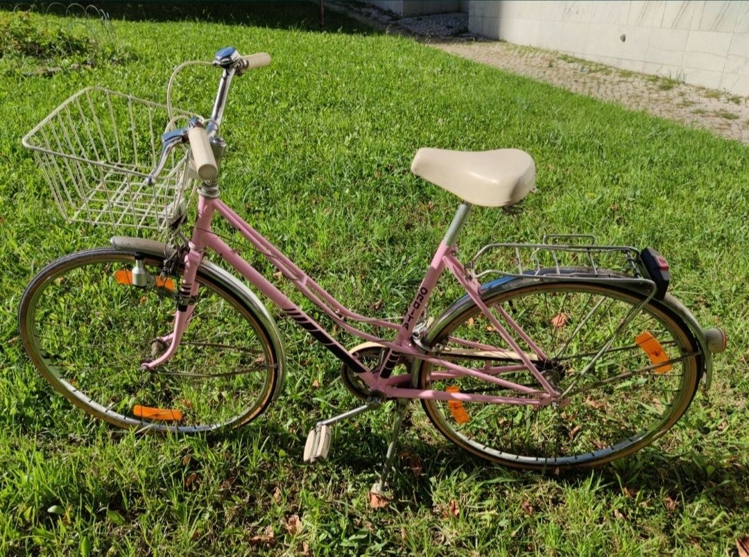 Bicicleta Órbita Clássica com luz + cesto Vintage