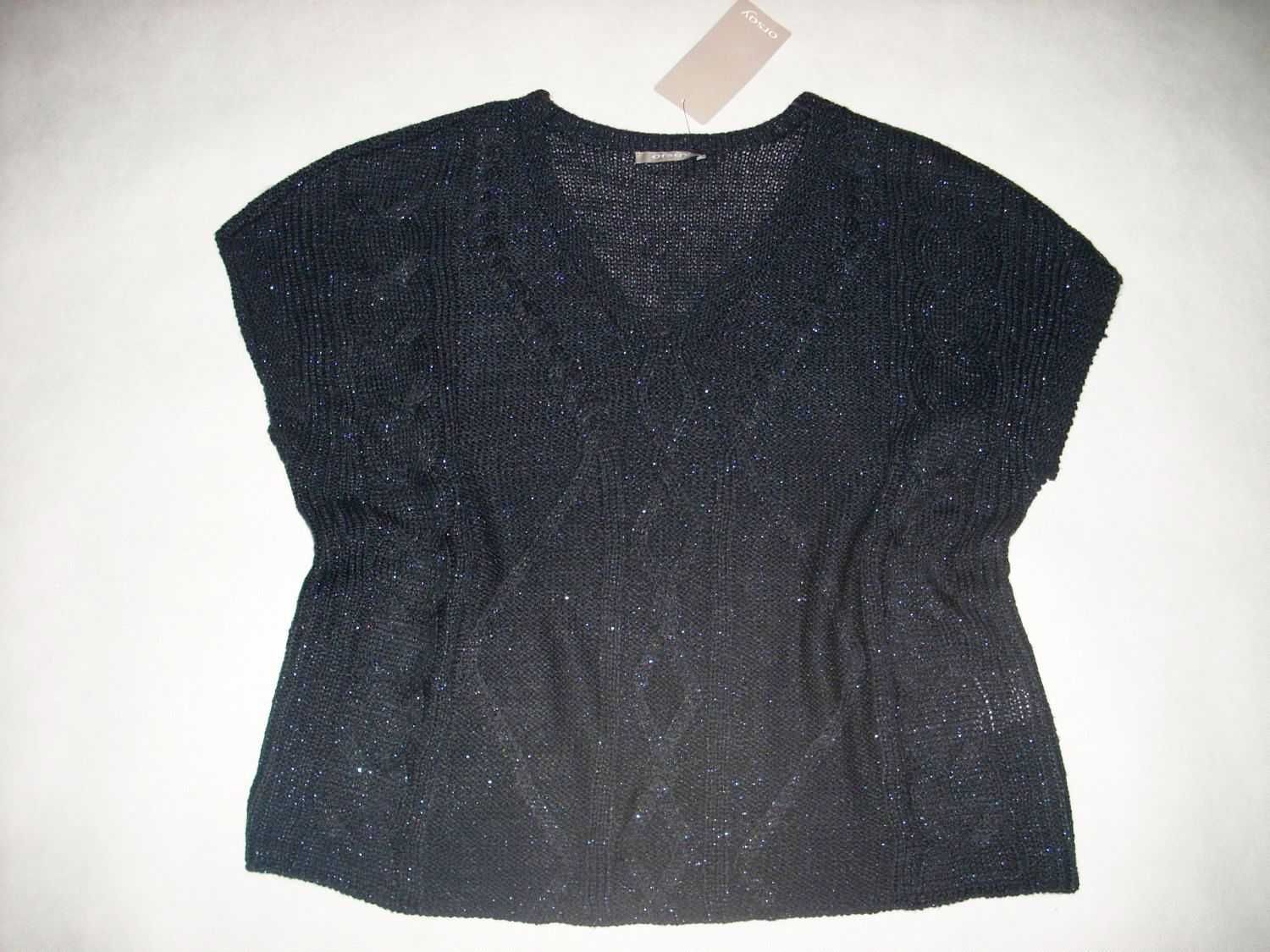 Nowa kamizelka sweter Srebrna nitka 38 40 42