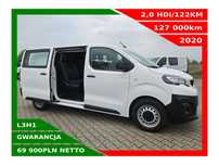 Peugeot expert L3H1 *69900zł NETTO* Brygadówka 6 osób ExtraLong 2,0HDi/122KM  Klimatyzacja, Tempomat, Grzane siedzenia,