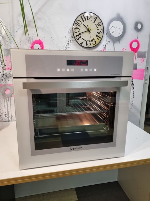 Біла цифрова духова шафа духовка пічка плита Mastercook