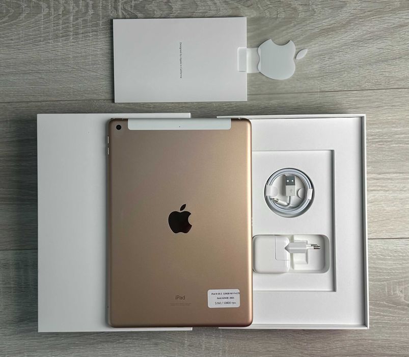 Apple iPad 8 10.2 дюйми 128GB Wi‑Fi+LTE Gold A2428 2021 ІДЕАЛ
