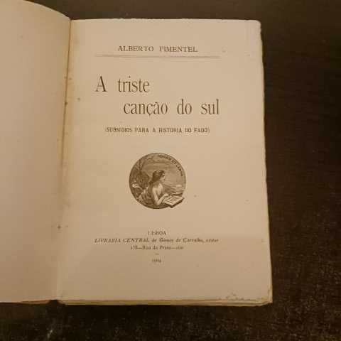 A Triste Canção do Sul (original livro raro)
