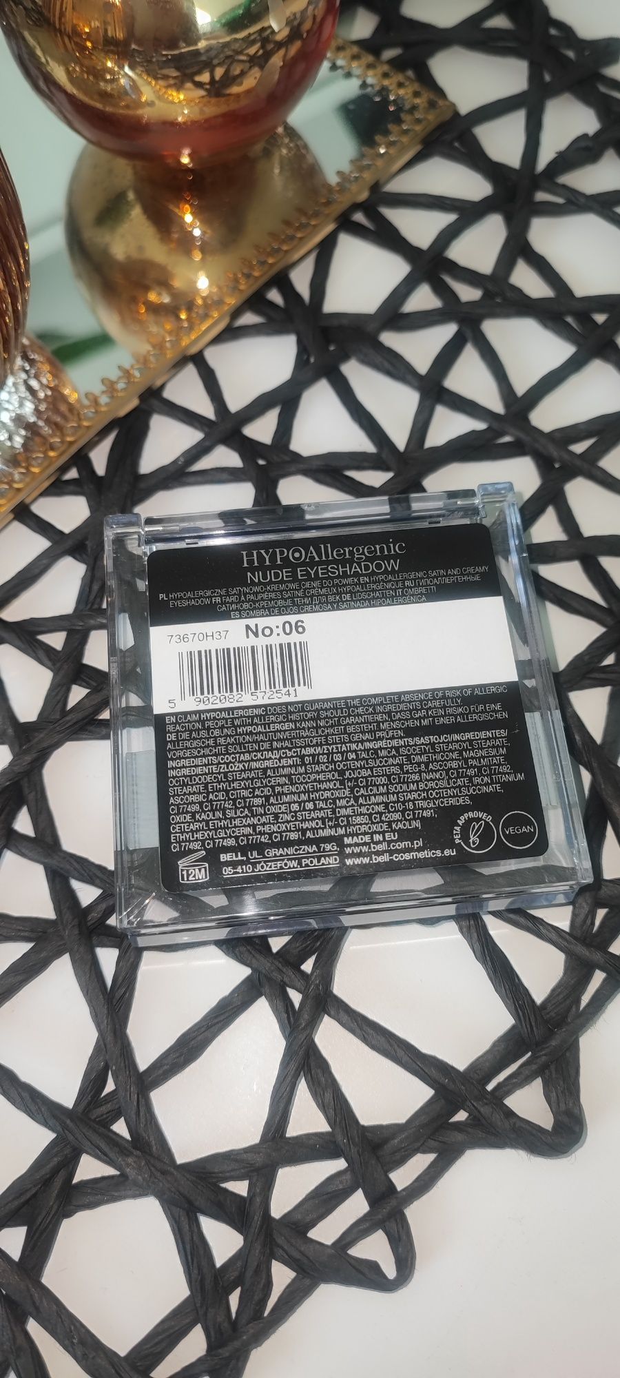 Sprzedam. Cienie do powiek Bell Hypoallergenic nude eyeshadow 06 nowe