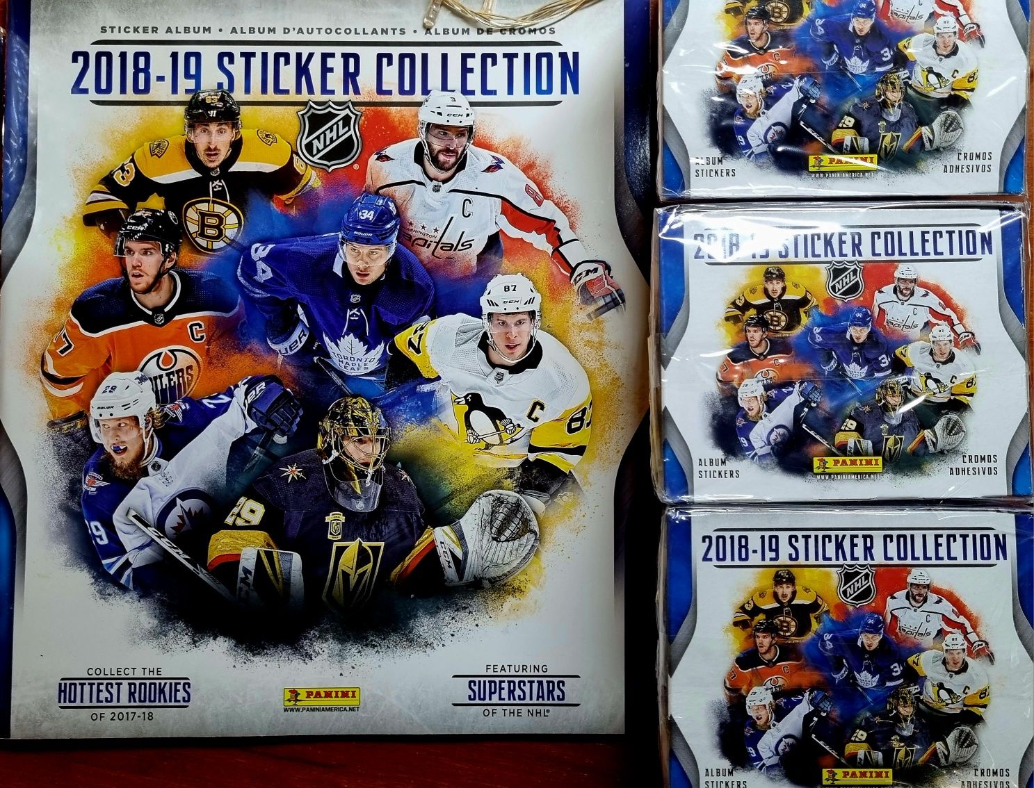 Блок с наклейками Panini/панини NHL 2018-19