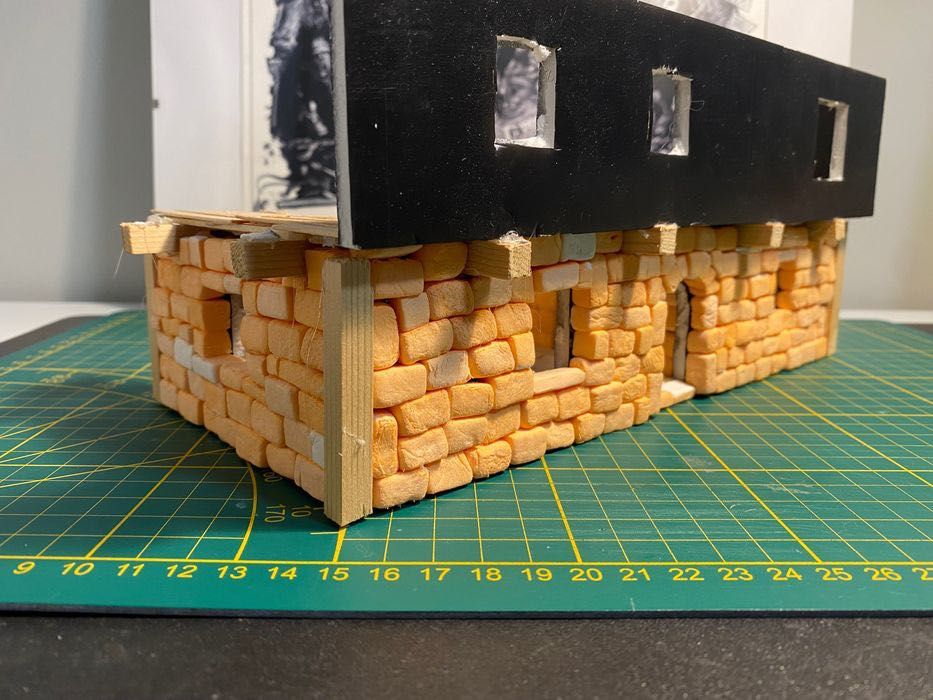 Warhammer, Mordheim, Frostgrave - bloczki kamienne 1,5 x 1 x 1 cm.