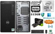 Pç GAMER DELL 3080 10ªG|i5-4.6|16|NVMe512+HD500|GTX1050TI-4G|5G+BT|W11
