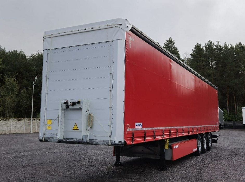 Schmitz Cargobull Firana Standard, Oś podnoszona, Paleciara
