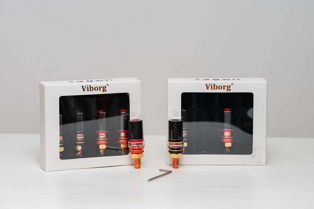 Terminais para amplificador/coluna audiófilos Viborg BP-604