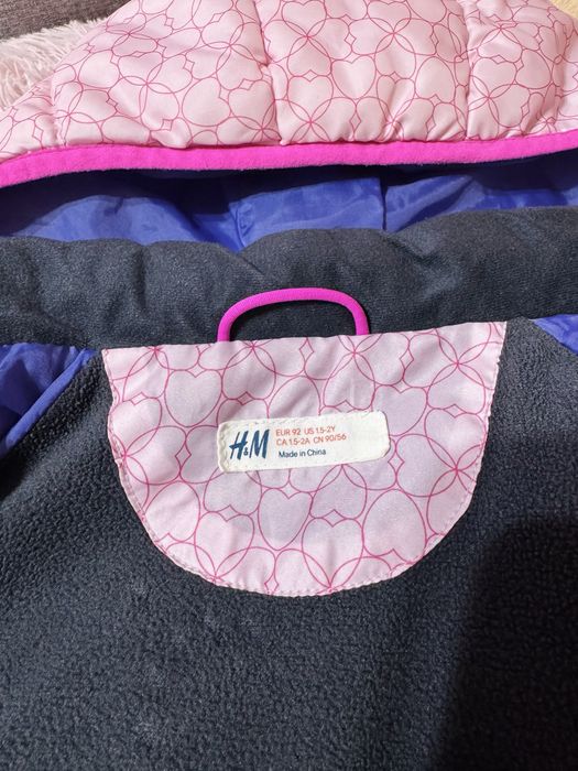 Куртка H&M 1,5-2 роки 92 см для вашої принцеси