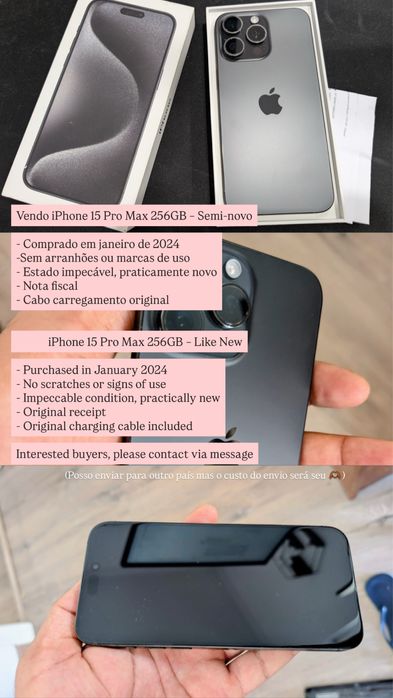 Iphone 15 pro max 256gb