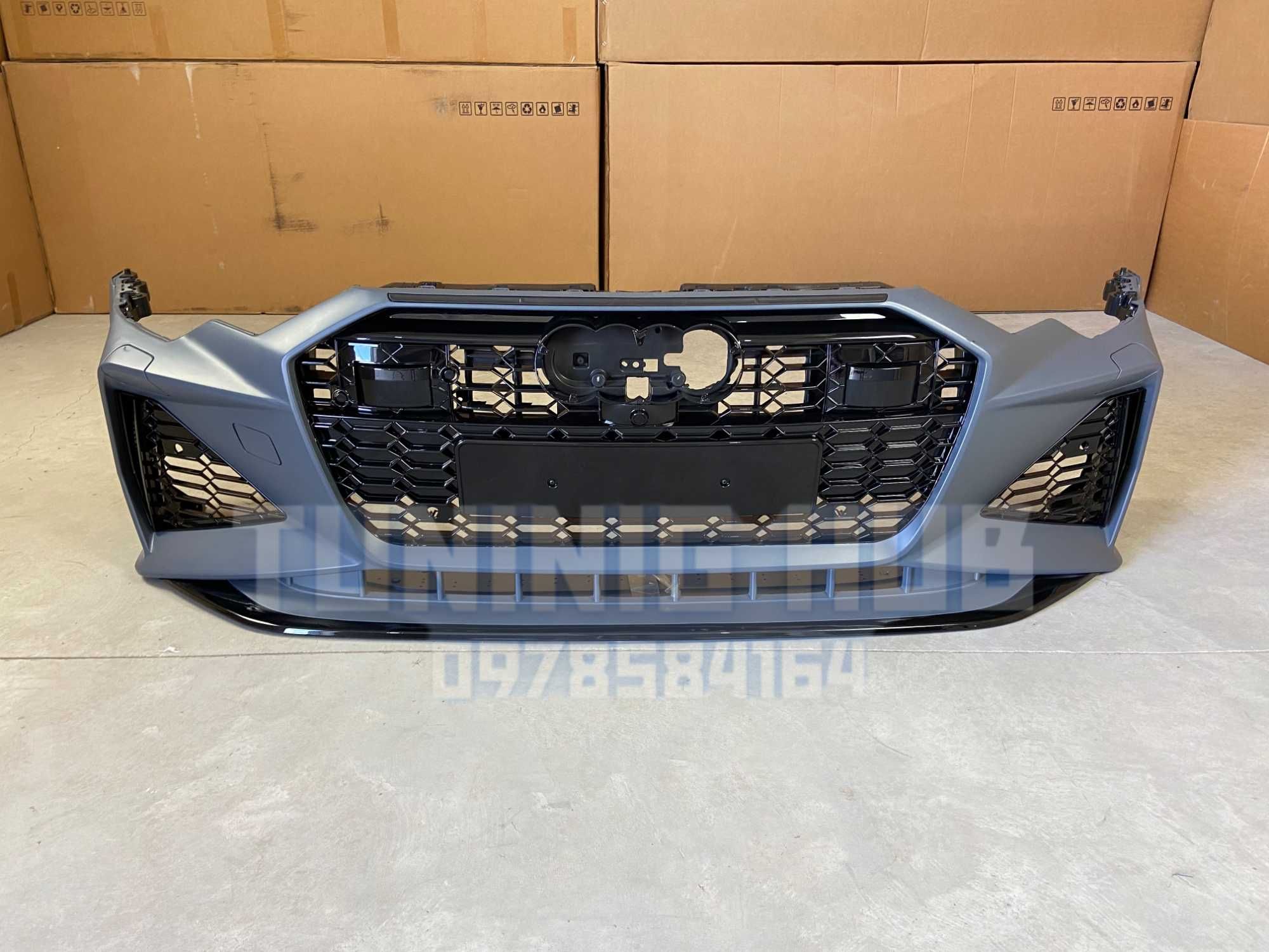 бампер Audi A6 C8 (2018-2022) RS6 ауди передний a6 решетка радиатора