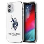 Etui U.S. Polo Assn. Shiny Big Logo na iPhone 12 mini - białe