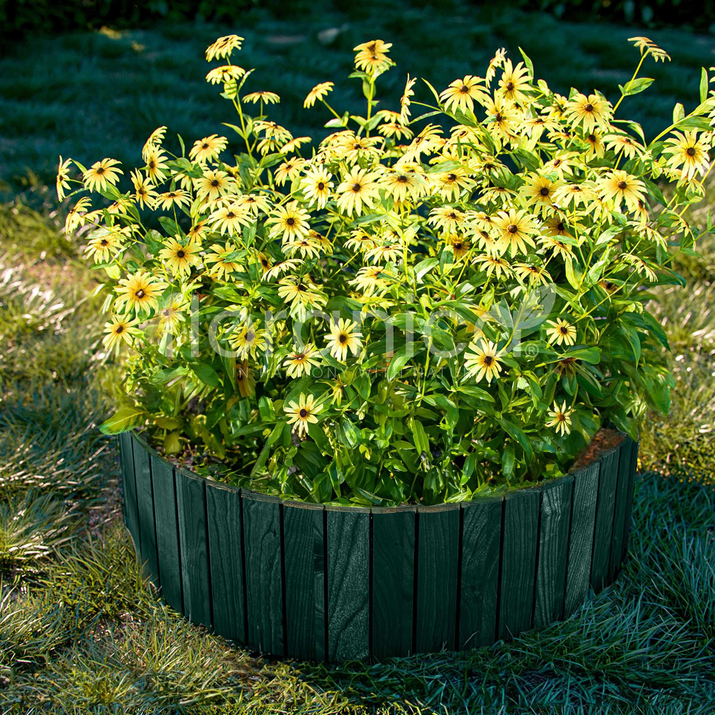 Rollborder II, Elastyczny płot drewniany 203cm. Płot sosnowy Floranica