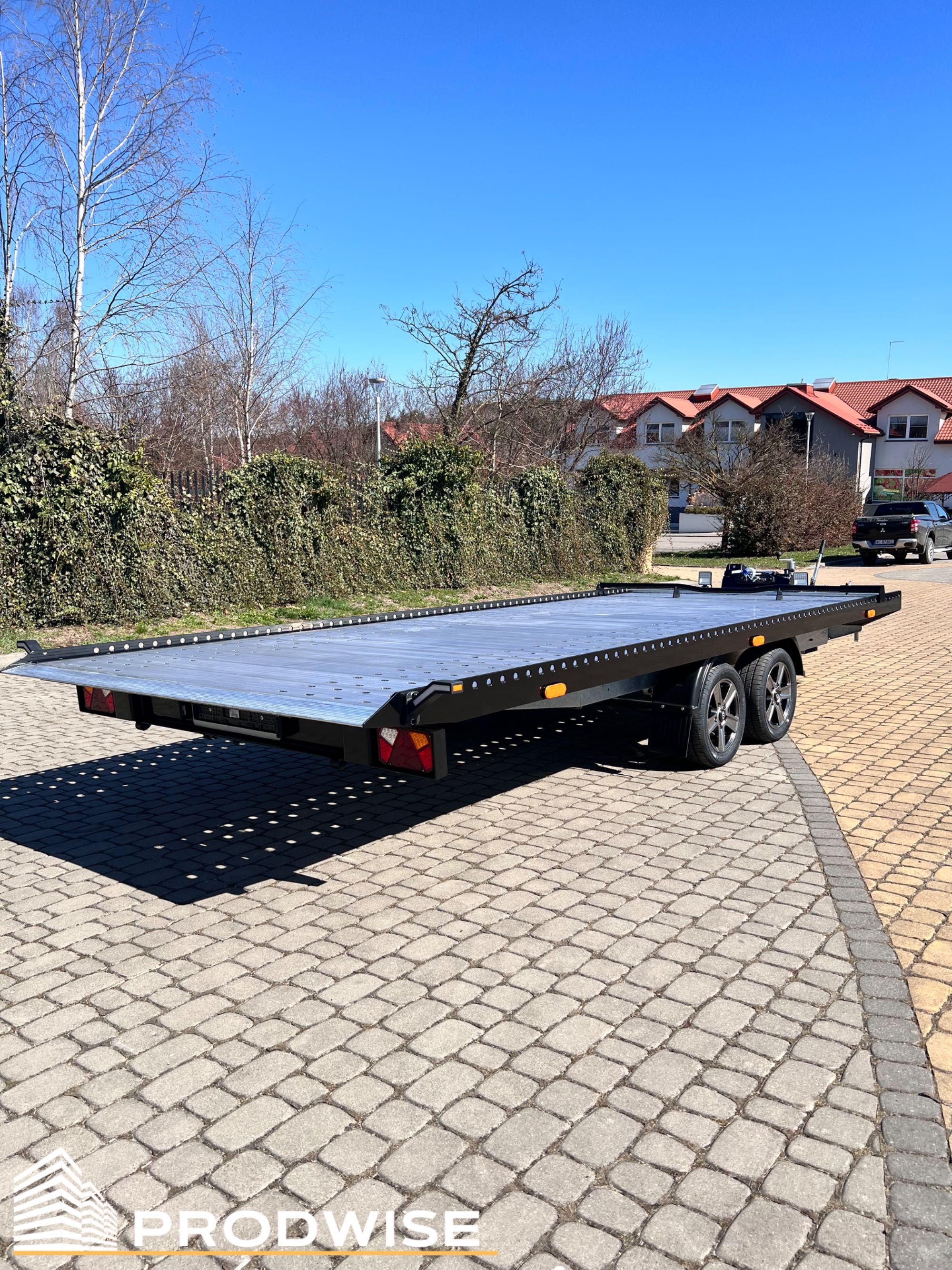 Laweta przyczepa hydrauliczna 5m x 2,1m (różne wymiary, TAŃSZE wersje)