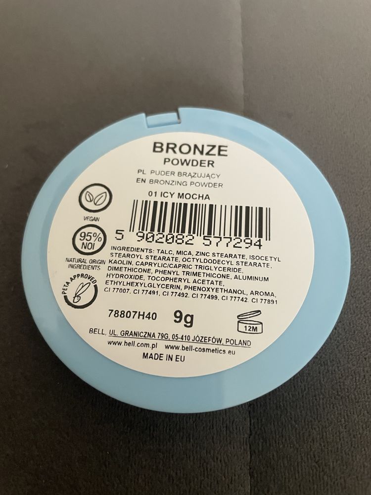 Bell, puder brązujący, 01 icy mocha