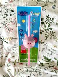 świnka peppa straw sip n sound słomka zabawka