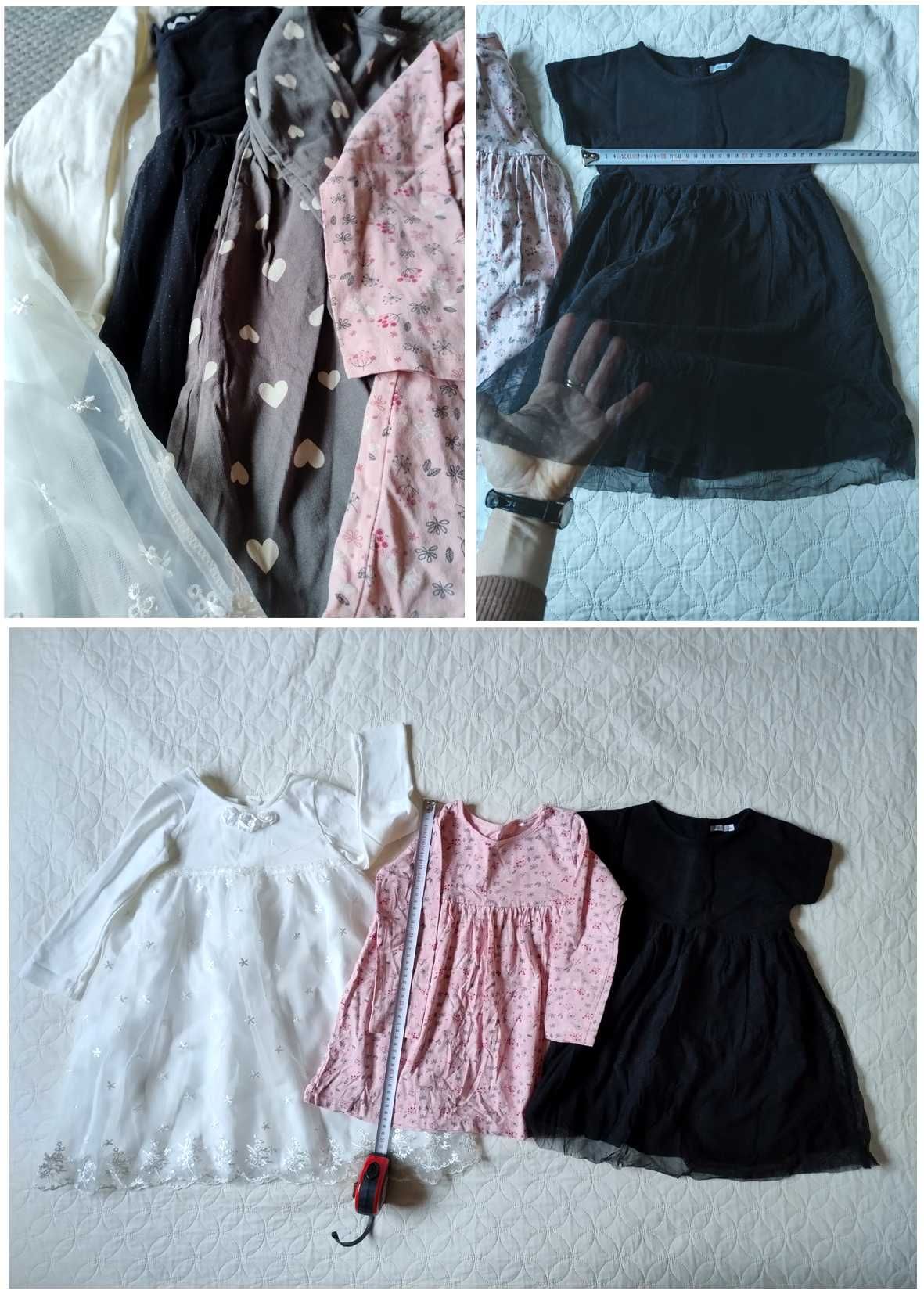 SUKIENKI r. 98, Smyk, H&M, Zestaw-5szt, BDB, Bawełna +GRATIS!