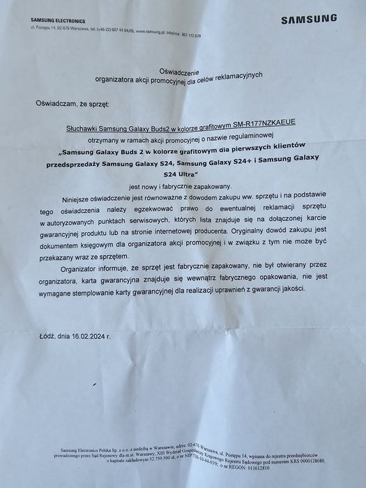 Słuchawki Samsung Galaxy Buds2 grafitowe