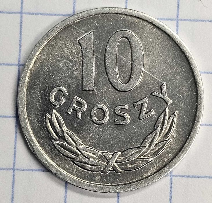 10 gr groszy 1965 , stan I/I- , mennicza