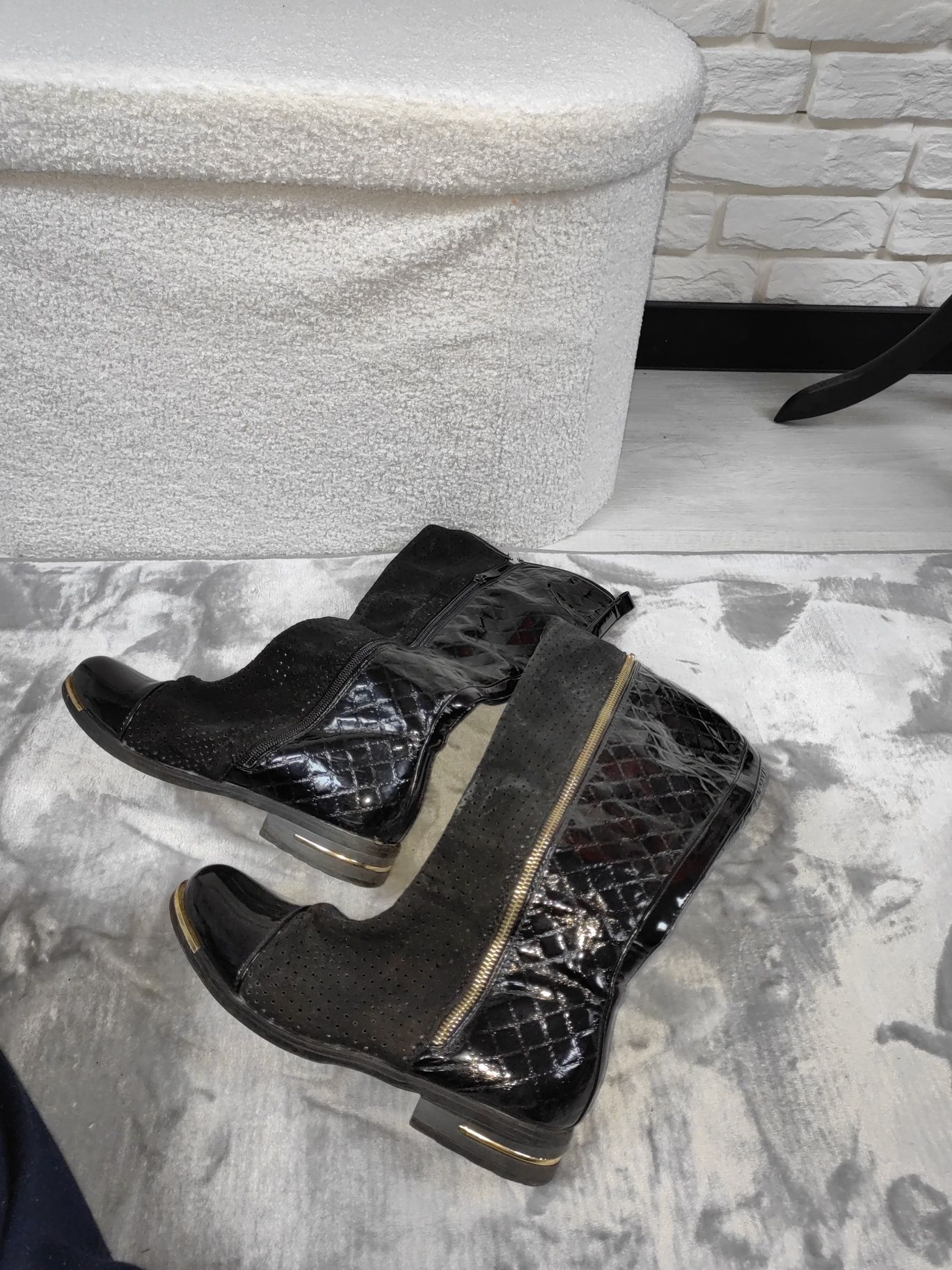 Buty przed kolano ażurowe rozmiar 38