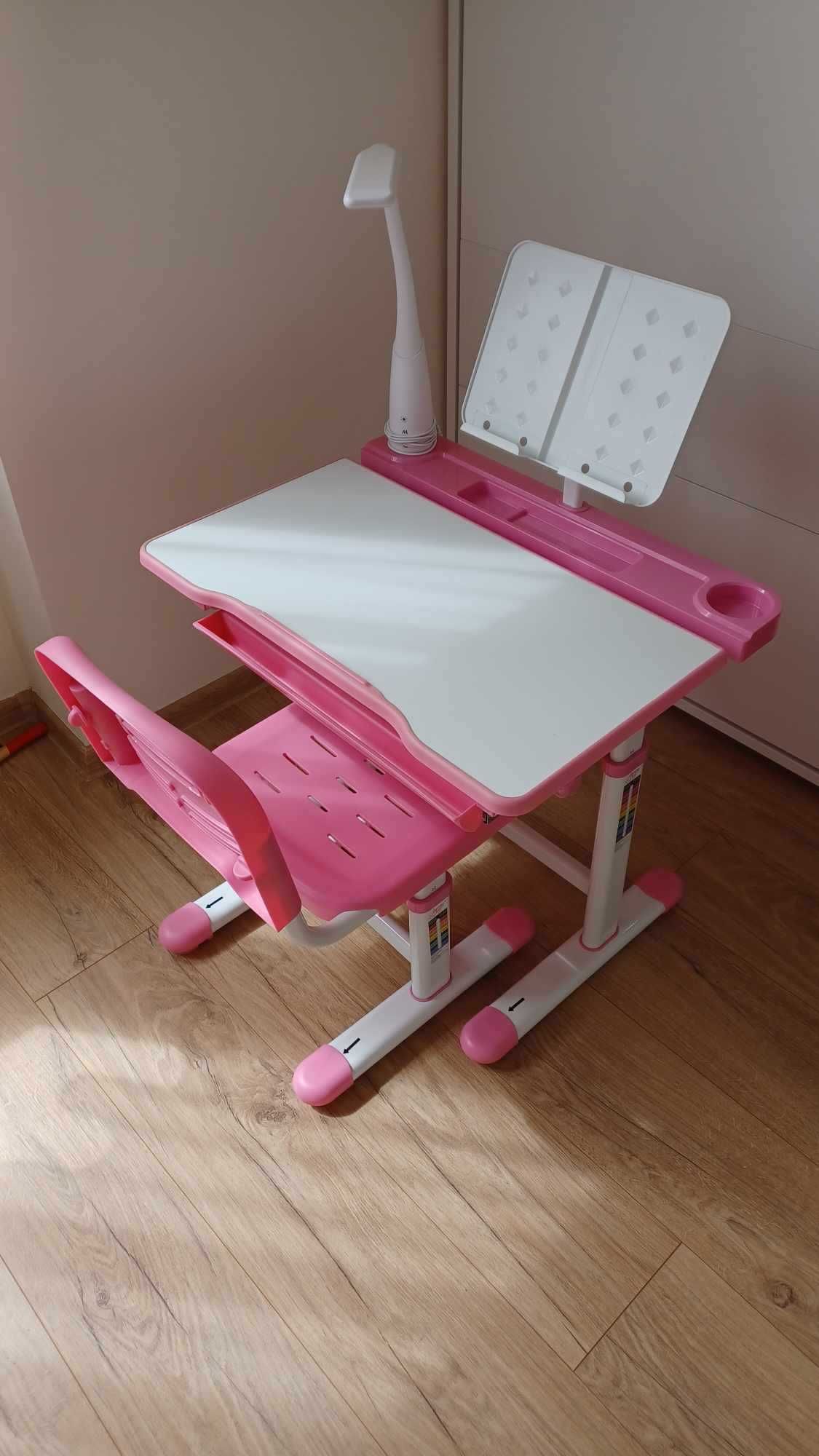Biurko szkolne z krzesłem dla dziecka stół kreślarski