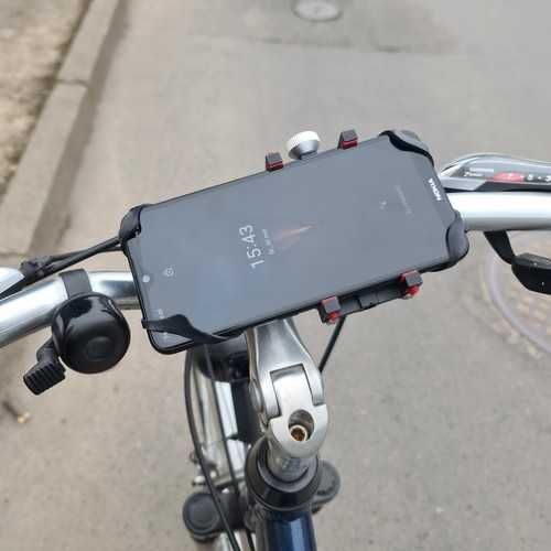 Uchwyt rowerowy na telefon z gumką ROW9005