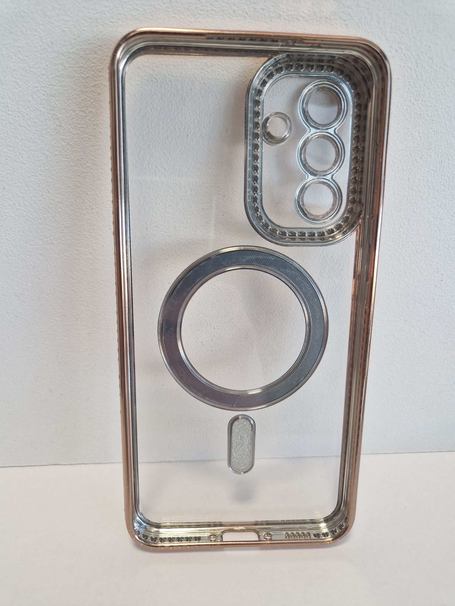 Bling Magsafe Case do Samsung Galaxy A56 5G złoty