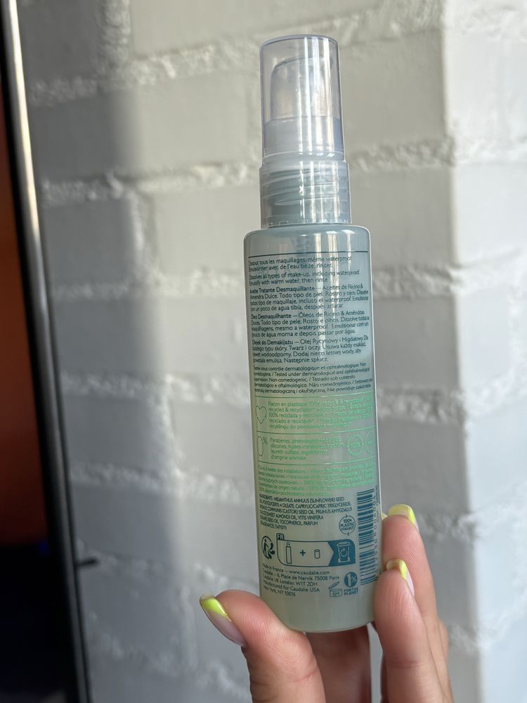 Caudalie Vinoclean olejek do demakijażu z pompką miniaturka mini 75ml