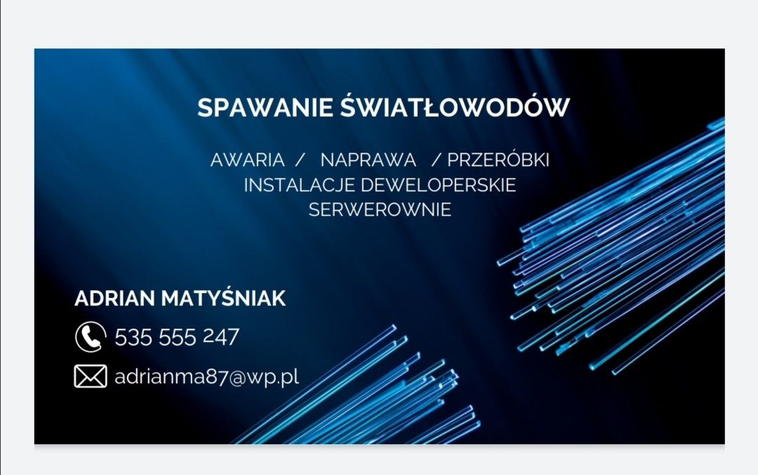 Spawanie i naprawa światłowodów