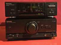 Wieża Technics z pilotem Karaoke