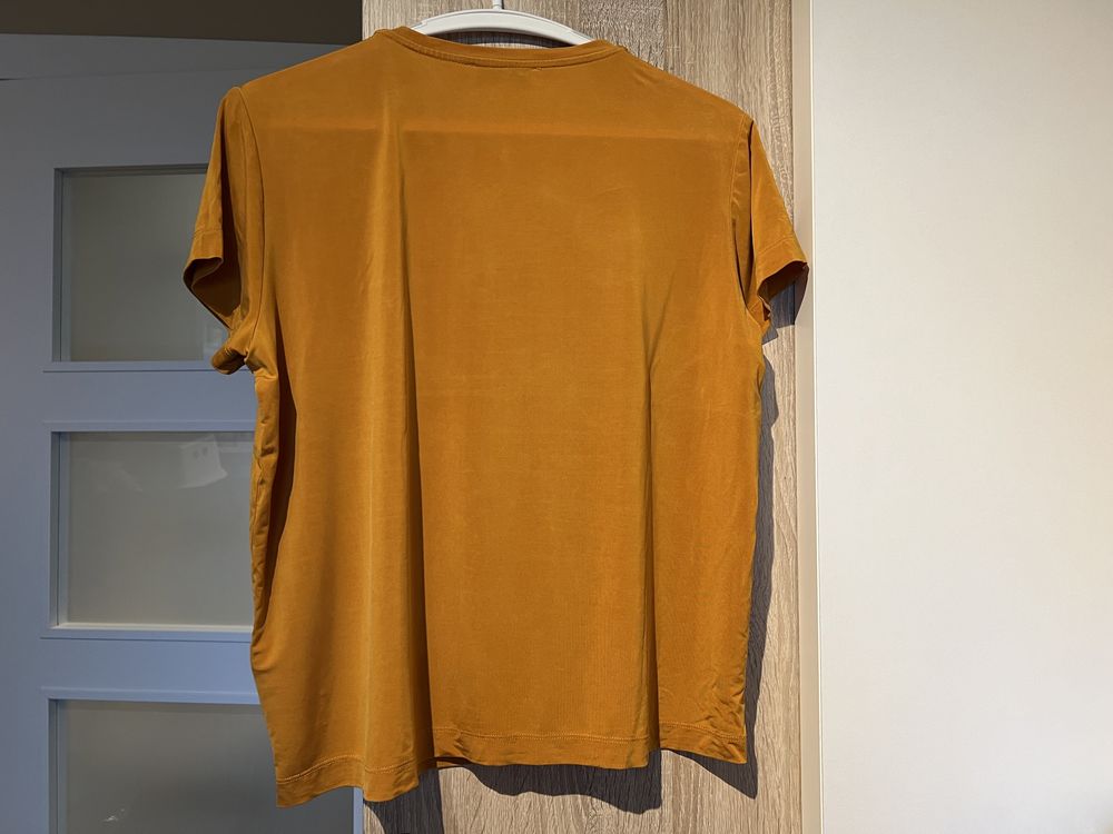 Samsøe Samsøe XS t-shirt koszulka musztardowa XS oversize S M