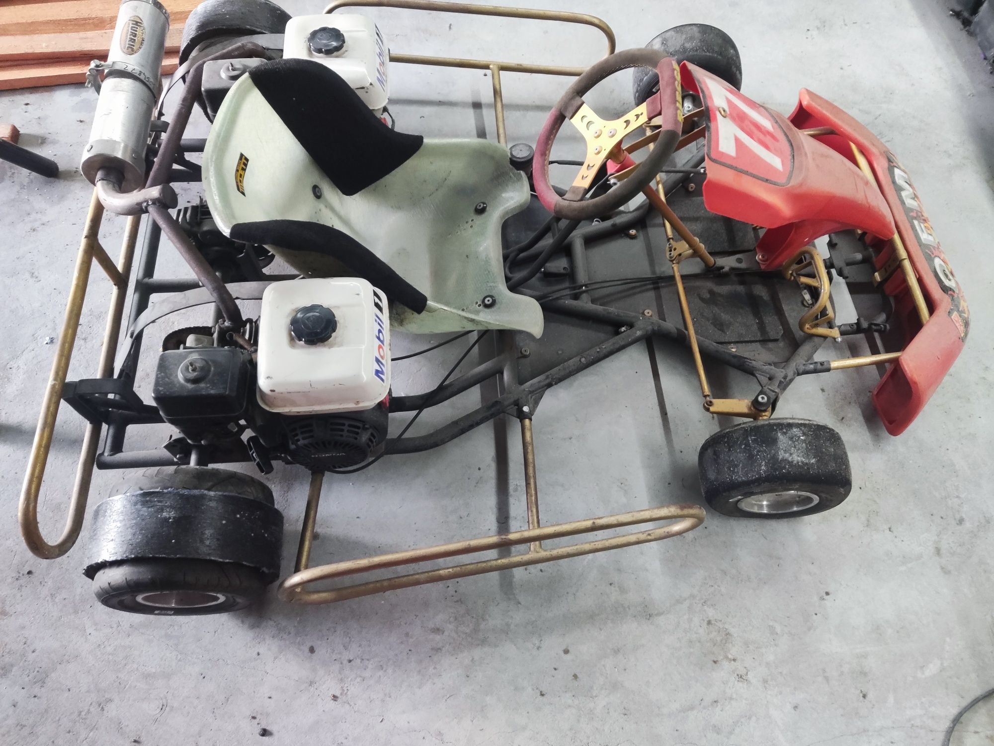 Gokart gocart drift 2xgx160 mocny duża rama