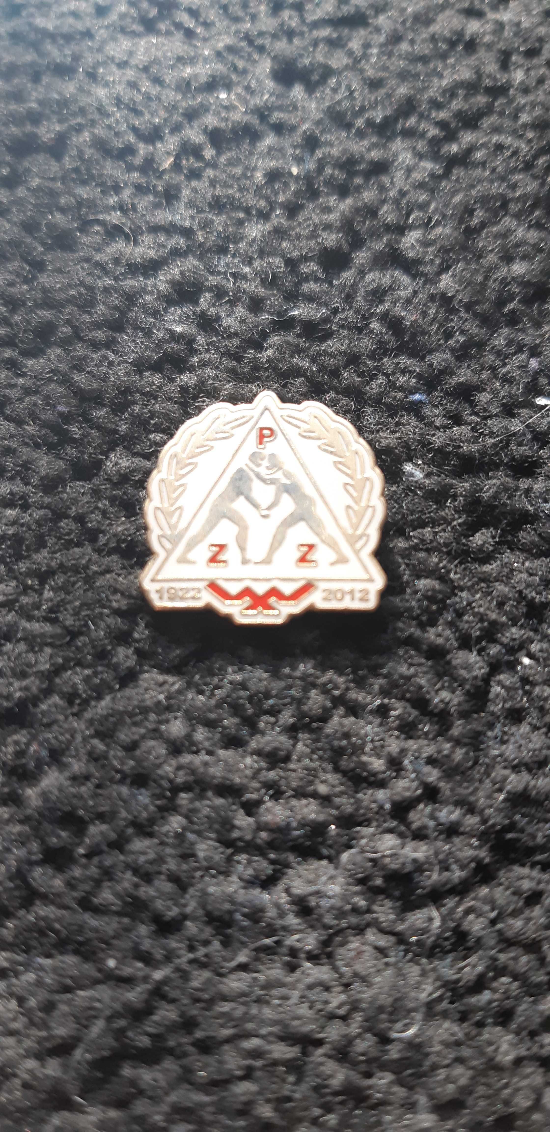 przypinka pins odznaka Polski Związek Zapaśniczy