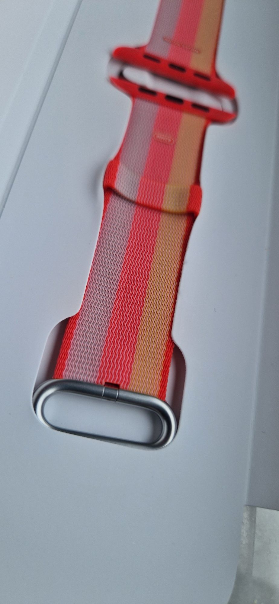 Bracelete APPLE Watch 42mm Nova - Woven Nylon Red
