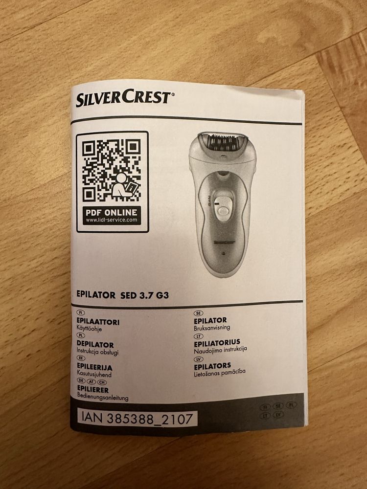 Depilator Silvercrest SED 3.7 G3