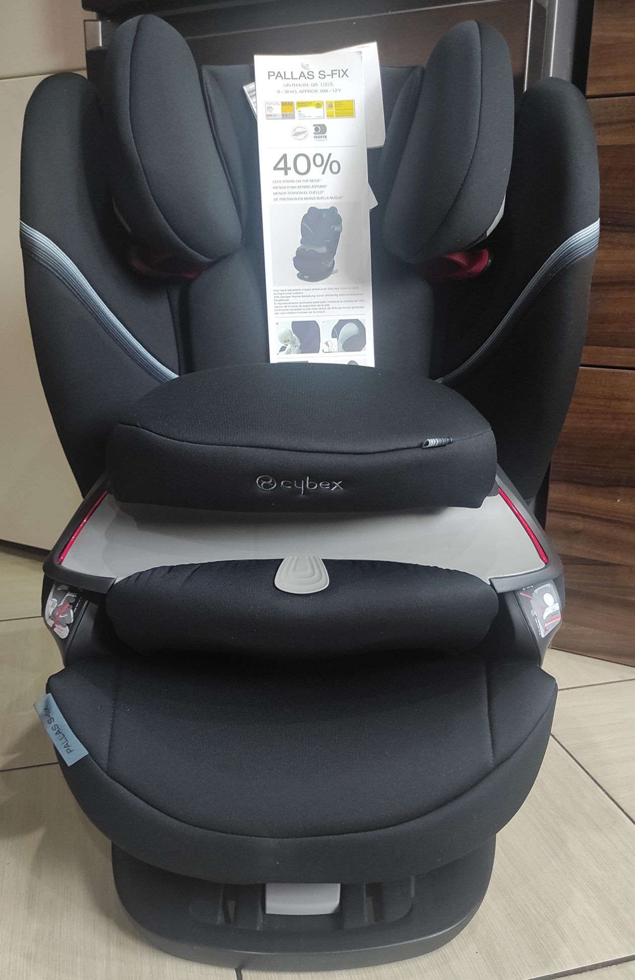 Nowy fotelik Cybex S-Fix 9-36 kg, ISOFIX, ochrona boczna, ADAC