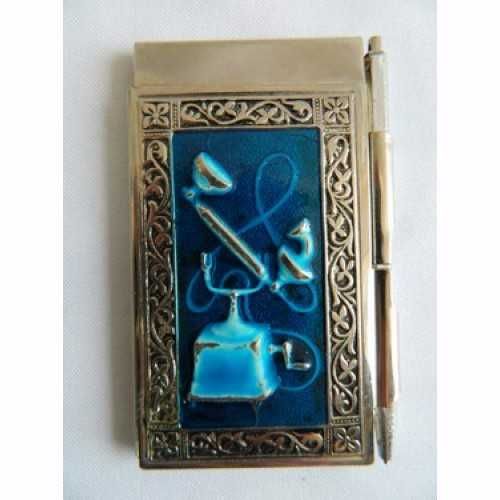 Записная книжка, металл, эмаль