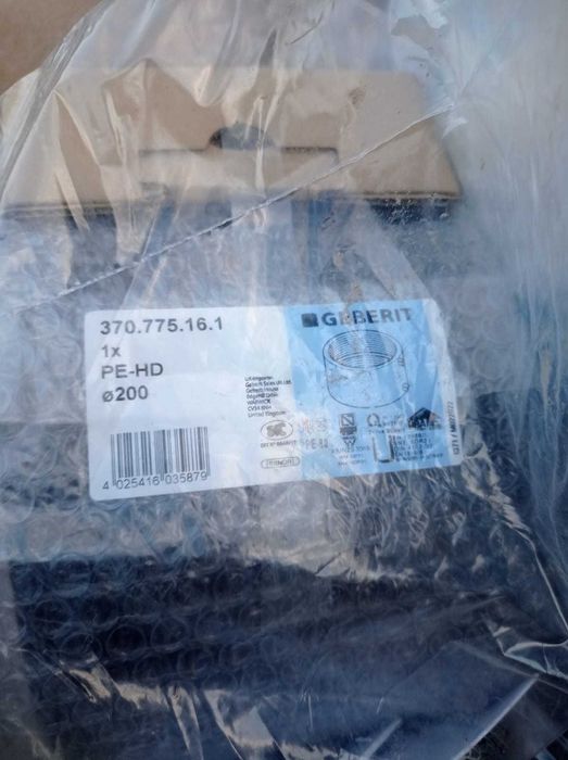 Rury PE GEBERIT fi200 , kolanka, kształtki, redukcje, trójniki, mufy