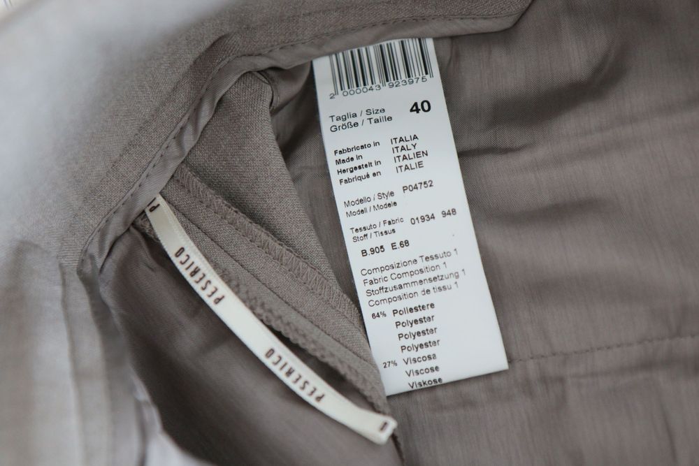 Włoskie beżowe spodnie PESERICO XS casual wygodne fabiana filippi 34