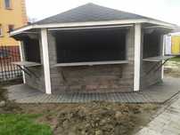 domek handlowy kiosk stragan rogowy