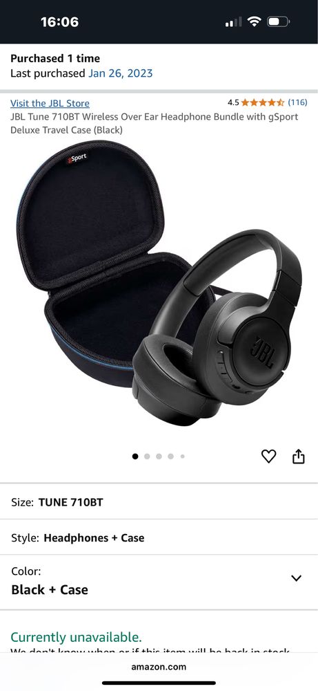 Навушники Jbl tune 710 bt