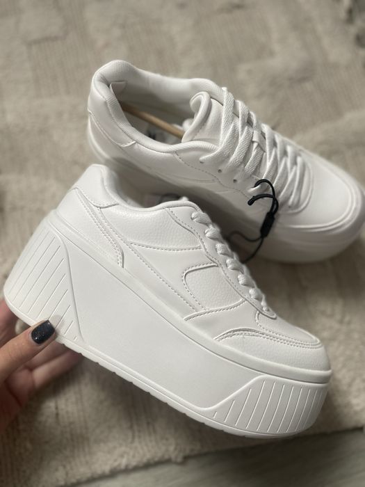 Стильні кеди кросівки на платформі 36 зара zara кроси кроссовки
