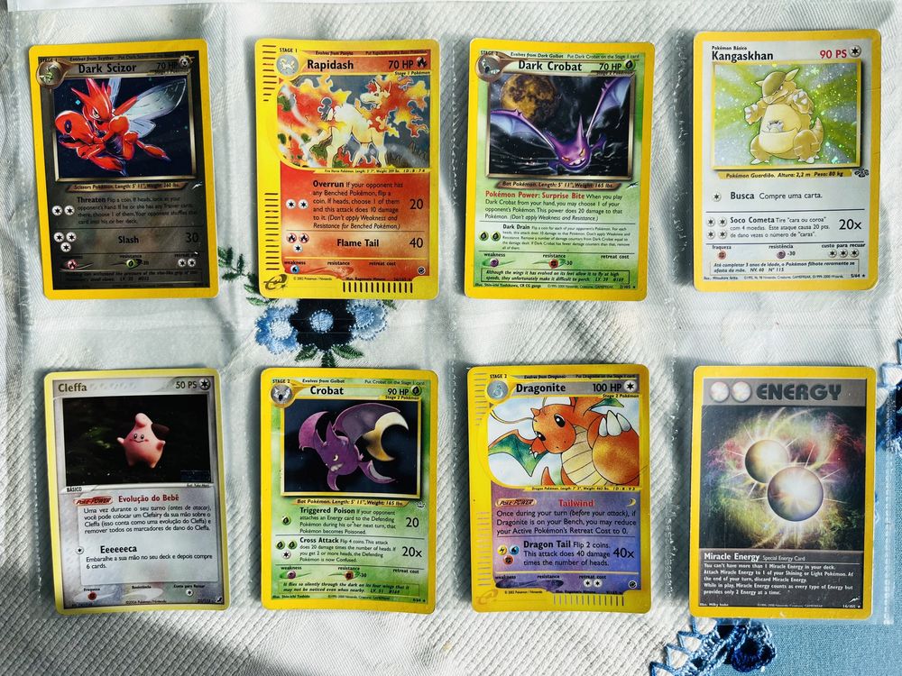 Cartas pokemon antigas