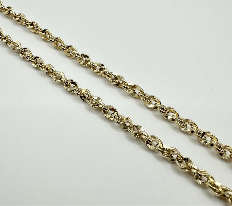 Złoty Damski Łańcuszek Splot Irydia Pr.585 NOWY