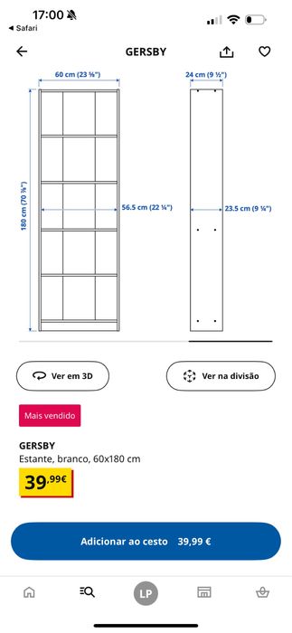 Estante Gersby Preta