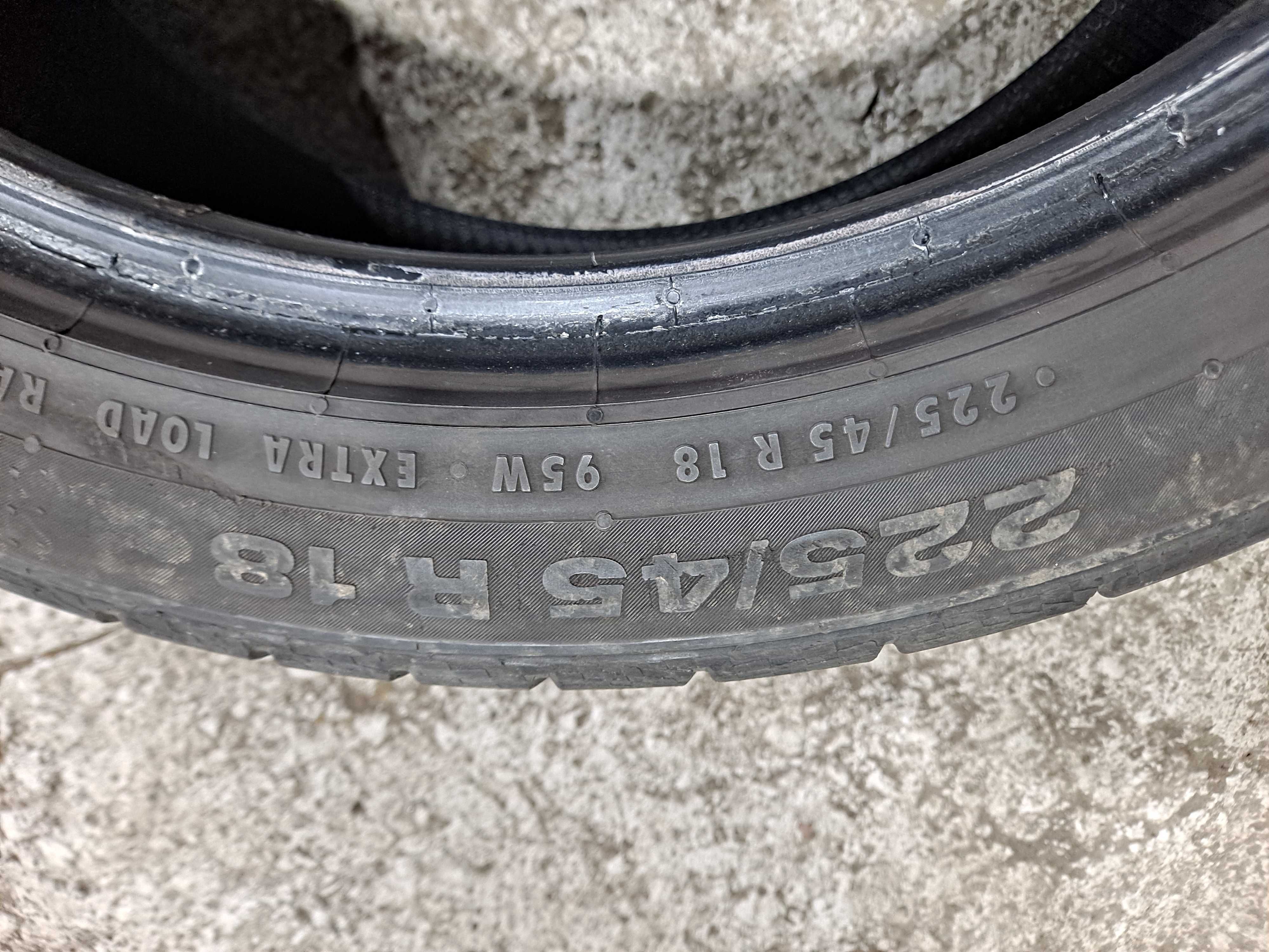 4x 225/45R18 Continental contisportcontact3 seal inside