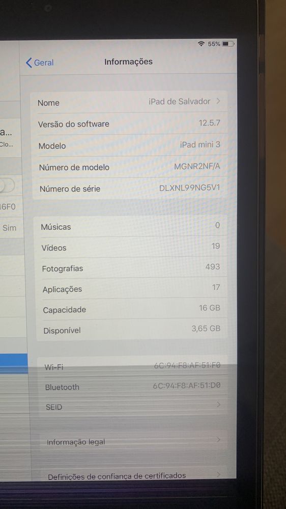 Mini iPad 3 touch