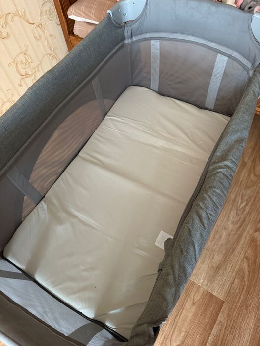 Манеж-ліжко Joie Kubbie Sleep Foggy Gray